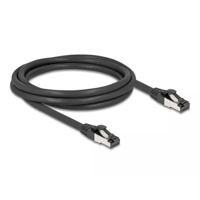 Tīkla kabelis DeLOCK 80572 RJ-45 Cat8.1 2 m Melns