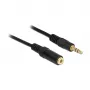 Audio kabelis 3,5 mm vīr.-siev. DeLOCK 83762 0,5 m Melns