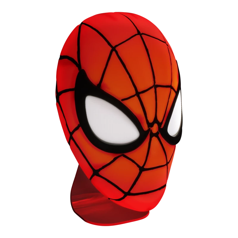 Galda lampa Paladone Spiderman Mask Light — tematisks Zirnekļcilvēka maskas dizains, ar USB barojama LED lampiņa, kompakta naktsgalda lampa