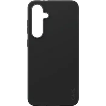 Rūdīta stikla ekrāna aizsargs PanzerGlass CARE by moderns vāciņš Samsung Galaxy S24 FE — melns rāmis