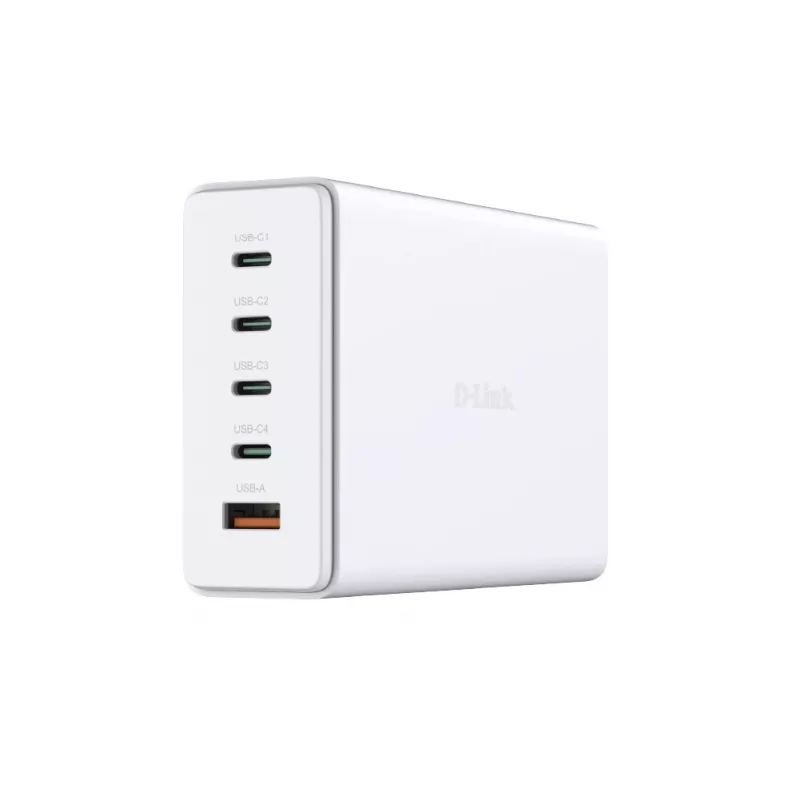 D-Link 240W GaN lādētājs, iekštelpām, maiņstrāva, balts