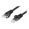 Tīkla kabelis LANBERG PCU6-10CU-0025-BK Cat6 F/UTP RJ-45 0.25 m Melns