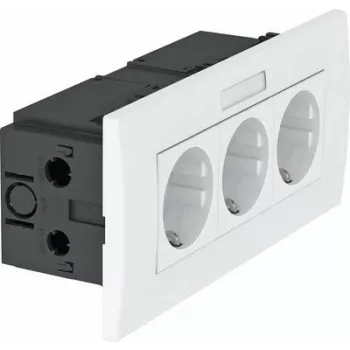 OBO Bettermann kontaktligzdu bloks SDE-RW D0RT3B Module 45 3-vietīgs 84x185x59mm (6119435)