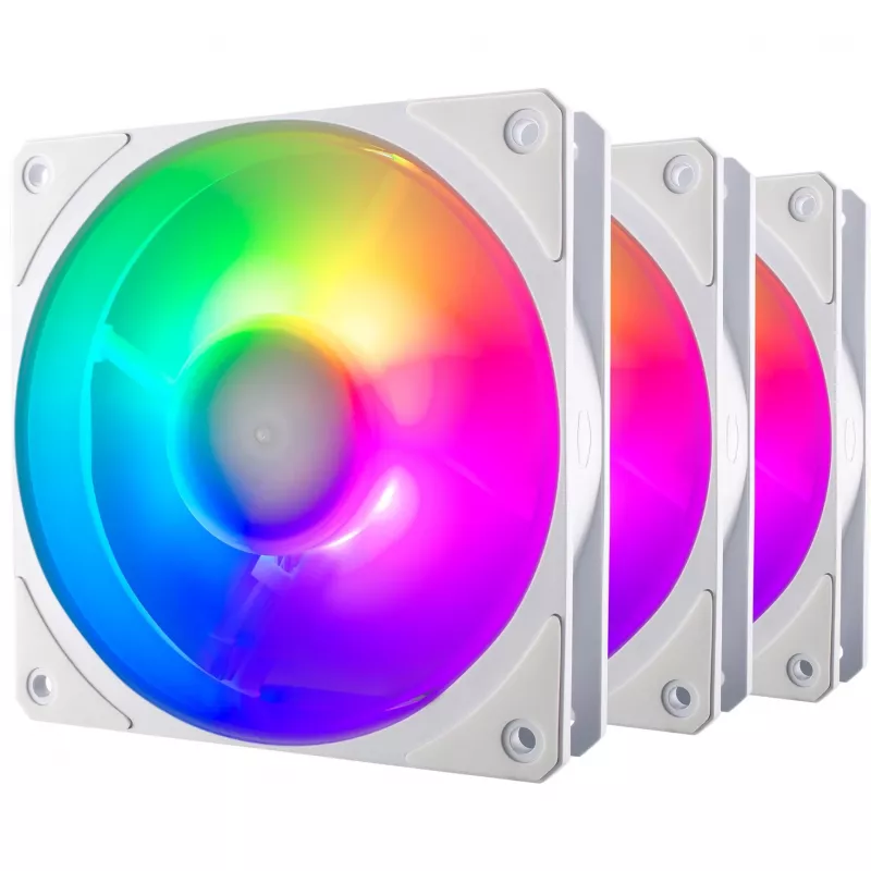 COOLER MASTER Mobius 120P ARGB 120mm Balts 3-Pack