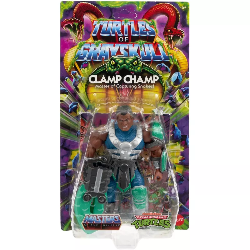 Action figure MATTEL MotU Origins Clamp Champ JBN05 — kolekcionējama rotaļlieta, viena figūriņa