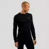 Odlo BL TOP apaļa kakla daļa garām piedurknēm ACTIVE WARM ECO vīriešu T-krekls, M izmērs, melns