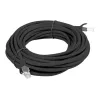 LANBERG tīkla kabelis Cat6 U/UTP RJ-45 uz RJ-45, 5 m, melns, CCA vadi, 250 MHz, 26 AWG