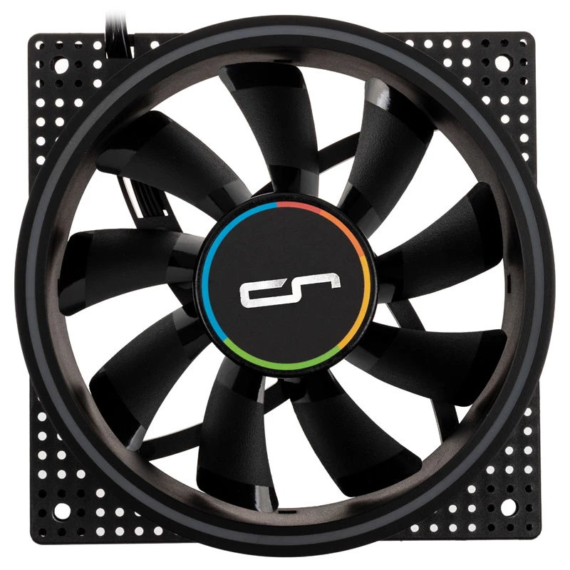 Fan Cryorig Crona S 120 mm Melns — 400–1700 RPM, 16.5–29.7 dB, 60.6 CFM, 2.65 mmH₂O