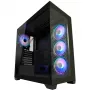 LC-Power korpuss MidiTower 715B melns USB3.2/Audio bez barošanas bloka SEAMLESS_X (LC-715B-ON)