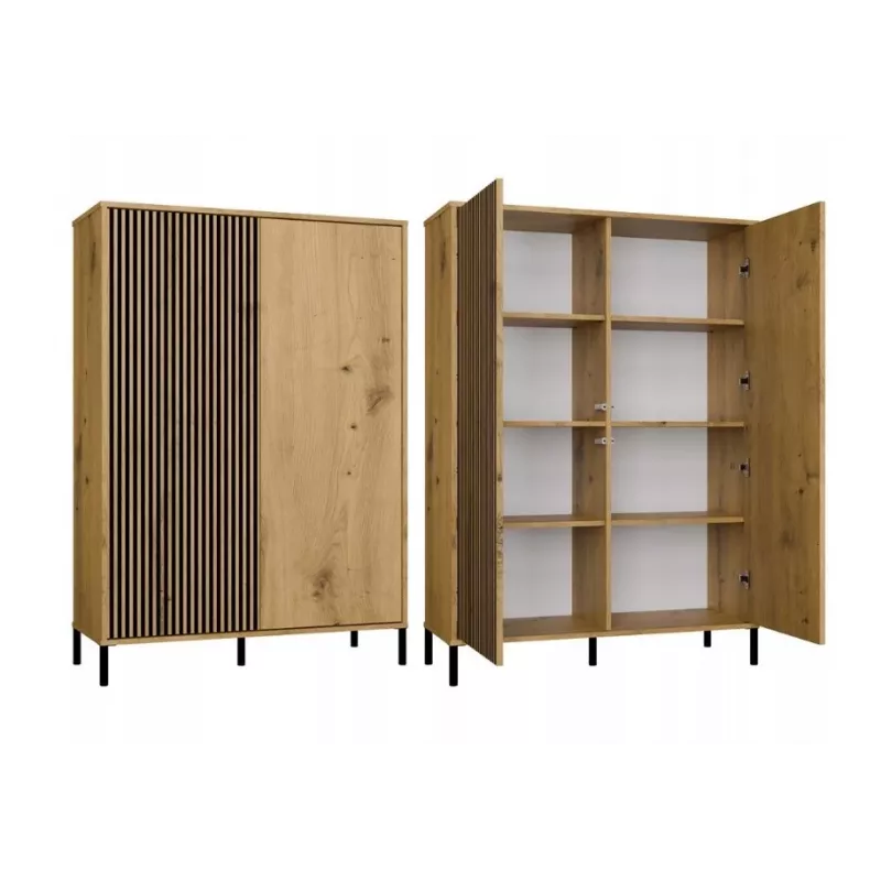 KAMARO 2DD plāns/GŁ ozols ARTISAN DISPLAY CABINET