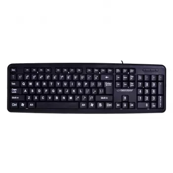 Esperanza EK129 tastatūra USB QWERTY UK English Black