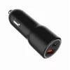 Automašīnas mobilās ierīces lādētājs Gembird TA-UC-AC2PDQC38-CAR-01, USB-C, 38W, 12–24V, melns
