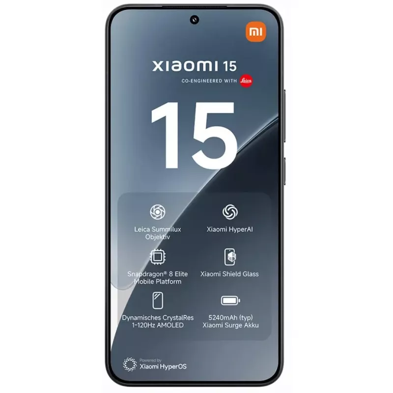 Xiaomi 15 16.1 cm (6.36 inch) 12 GB 512 GB 5240 mAh Melns