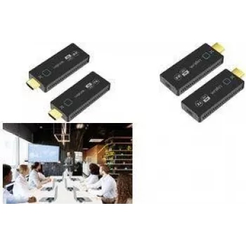 LogiLink LL HDW0111 - HDMI pagarinātāju komplekts bezvadu 4K 60 Hz - Kabeļu/piederumu komplekts - Digitālie/datu (HDW0111)
