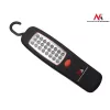 Darbnīcas lampa MACLEAN MCE03 — 24 LED, magnētiskā pamatne un āķis, darbināma ar baterijām (3×AAA)