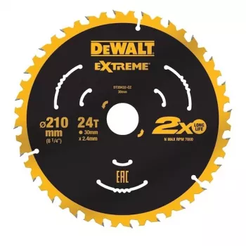 Riņķveida zāģa asmens DeWALT DT20432-QZ 21 cm ar volframa karbīda uzgaļiem
