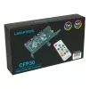 PCI-slot ventilators un RGB LED kontrolieris Lamptron CFP30, melns