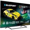 Televizors BLAUPUNKT 65MBG7000S 65 collu Mini LED Smart TV Google TV Melns, Energoefektivitātes klase G