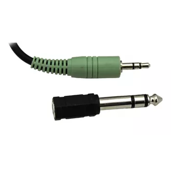 Austiņas ESPERANZA EH120 — vadu, apkārtauss, galvas lente, 2 m kabelis, 3,5 mm adapteris, melnas