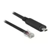DeLock - Serial adapteris - USB-C - RS-232 x 1 - Melns (63912)