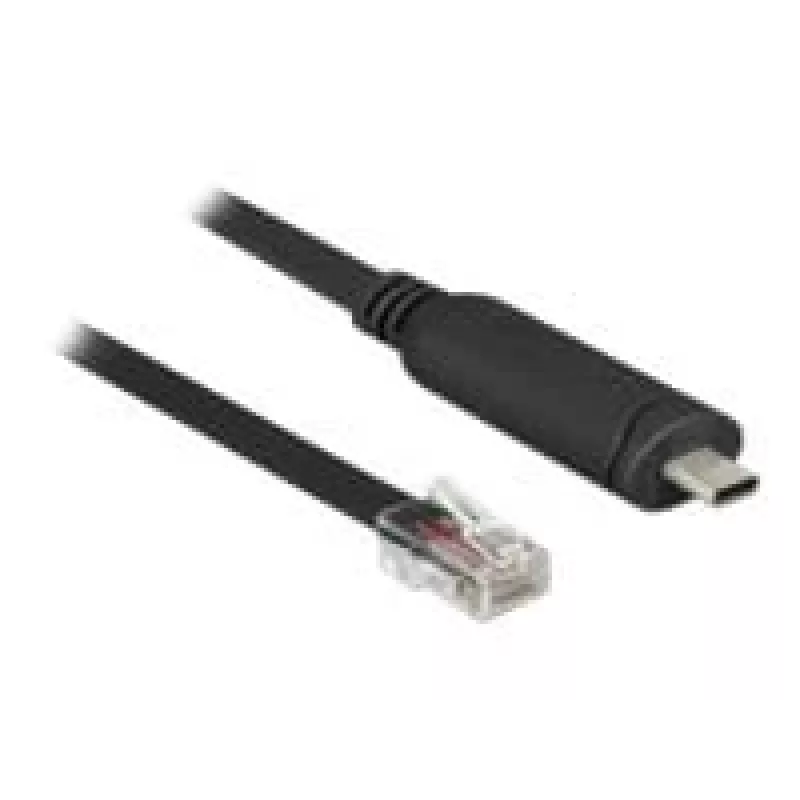 DeLock - Serial adapteris - USB-C - RS-232 x 1 - Melns (63912)
