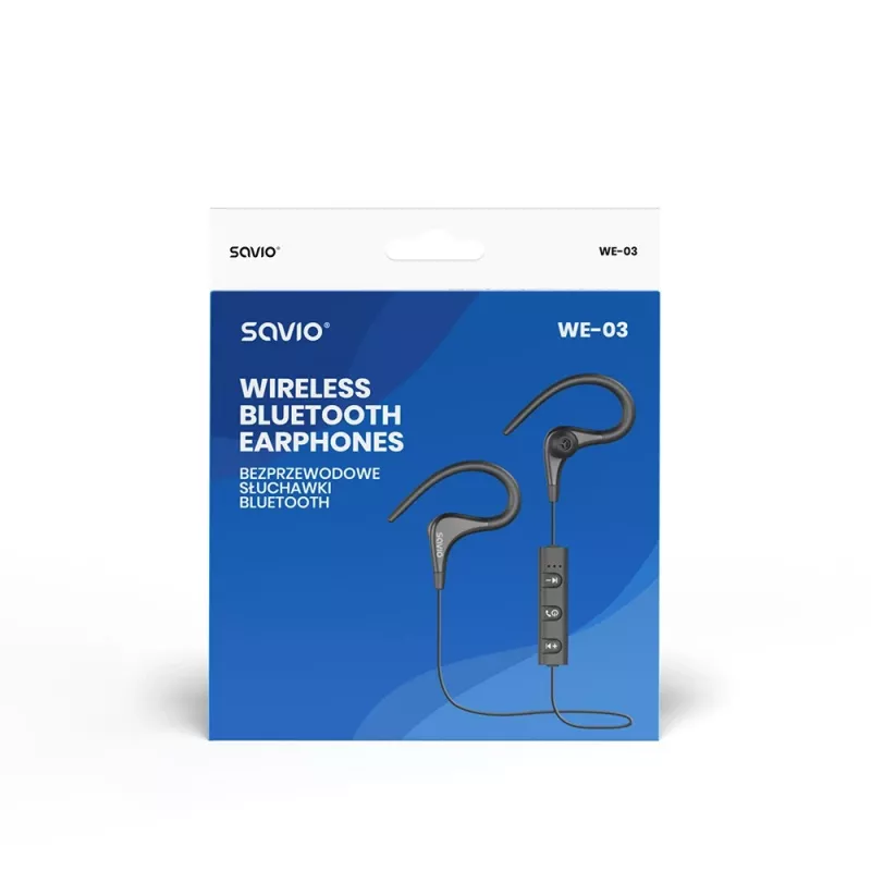 Savio WE-03 bezvadu Bluetooth austiņas