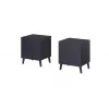 Naktsgaldiņš cama meble NOVA 44×40×52 cm, 1 atvilktne, tumši zils matēts