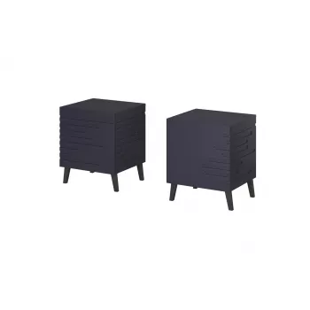 Naktsgaldiņš cama meble NOVA 44×40×52 cm, 1 atvilktne, tumši zils matēts