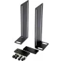 Aizmugurējais statņu kronšteins pastiprinātājiem, Omnitronic 1U (modelis 30100935)