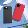 Silikona maciņš Devia Nature Series iPhone 12 Pro Max — melns, mīkstas tekstūras aizsargvāciņš