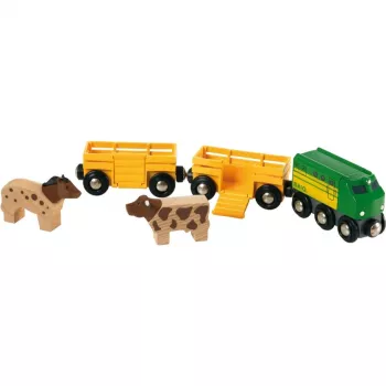 Vilciens Ravensburger BRIO Farm Train 33404 — Lauku tematika, daudzkrāsains, vecumam no 0,3 līdz 99 gadiem