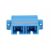 Fiber optic adapter Extralink SC/UPC Singlemode Duplex, zils, SC/UPC savienotāji