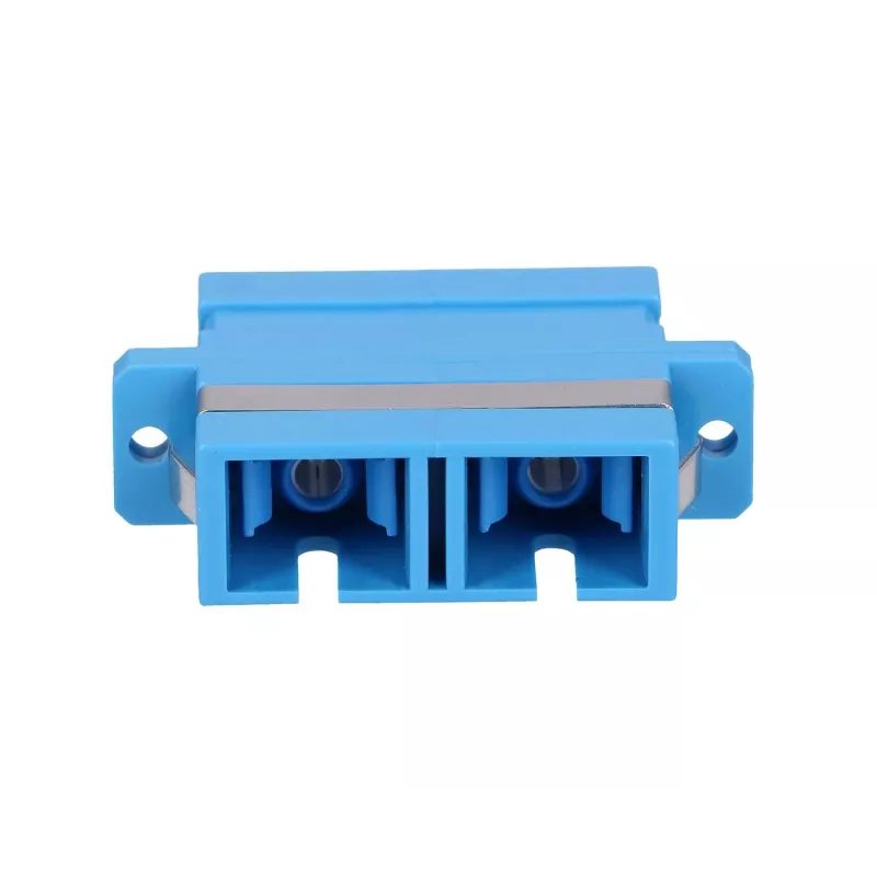 Fiber optic adapter Extralink SC/UPC Singlemode Duplex, zils, SC/UPC savienotāji