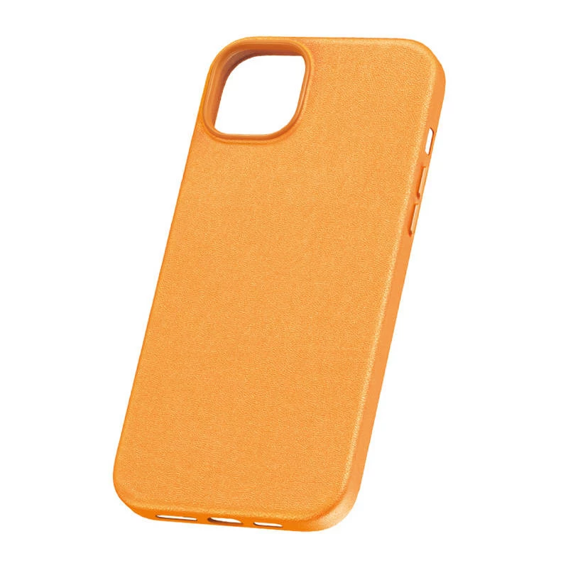 Telefona maciņš iPhone 15 Plus Baseus Fauxther sērija (Oranžs)