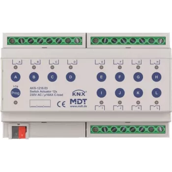 MDT - komutācijas izpildmehānisms 12 virzienu 8TE REG 230VAC 16A C-Last 140uF (AKS-1216.03)