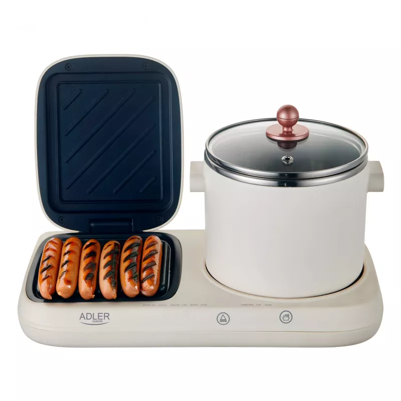 Adler 2-in-1 Breakfast Station | AD 6421 | 1320 W | 1 L | Programmu skaits 1
