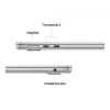 Apple MacBook Air 13 (2025), 16GB, 512GB, M4 (10-CPU/10-GPU), sudraba, 35W Dual USB-C Port strāvas adapteris, vācu, MW0X3D/A