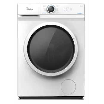 Priekšējās ielādes veļas mašīna Midea MF100W70/W — 7 kg, 1200 RPM, energoefektivitātes klase D, 60 cm platums