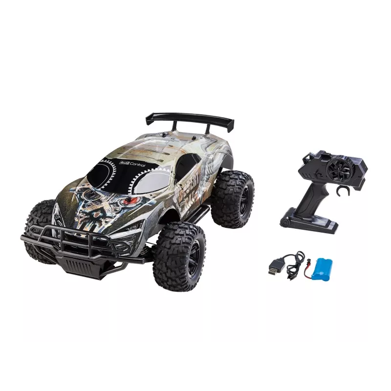 RC auto REVELL Desert Rat (modelis 24442) — pelēks un melns radio vadāms bezceļa transportlīdzeklis