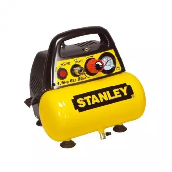 Portable electric air compressor STANLEY DN 200/8/6 — 1100 W, 6 L tank, 8 bar, 180 L/min