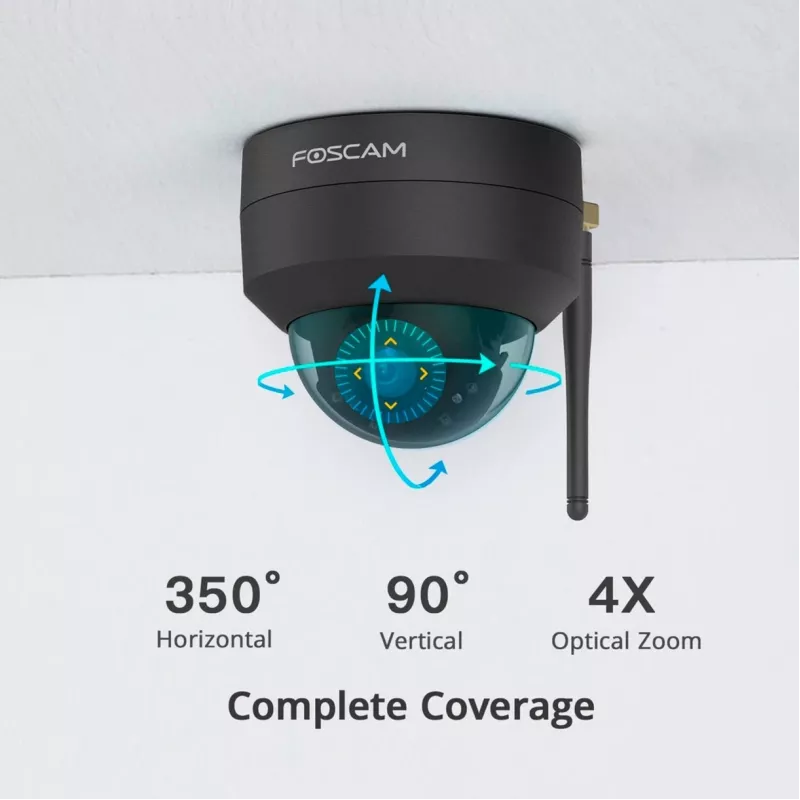Foscam D4Z Bulb IP drošības kamera Iekštelpām un ārtelpām 2304 x 1536 pikseļi Griestiem