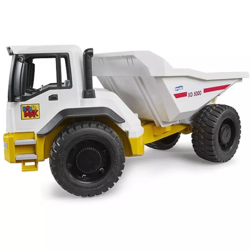 Toy dumper truck BRUDER ROADMAX model 03470 – children's construction vehicle, rugged plastic, movable bed