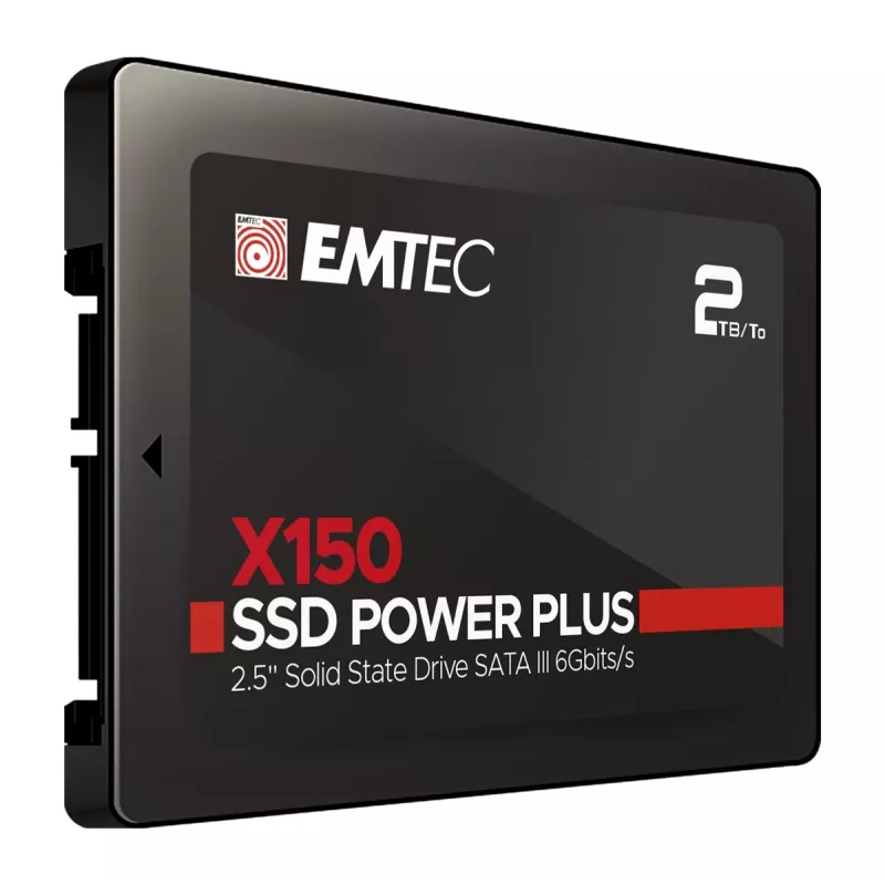 Emtec X150 Power Plus - SSD - 2 TB - iekšējs - 2.5 (6.4 cm) - SATA 6Gb/s (ECSSD2TX150)