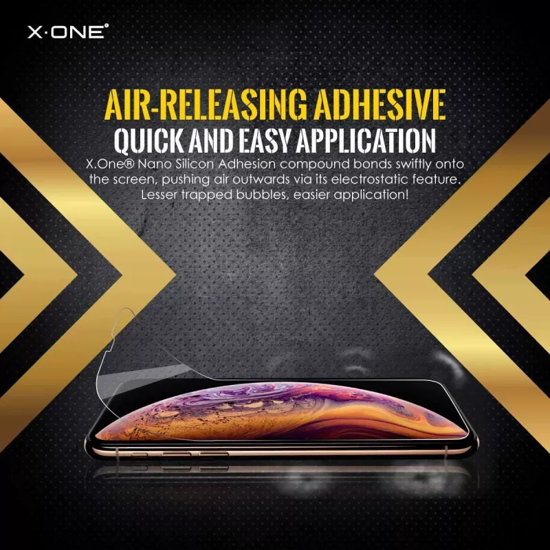 Ekrāna aizsargs Shock Eliminator X-ONE iPhone 7 Plus — melns