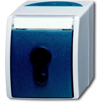 BUSCH JAEGER 2733 SLW-53 - Zila - Pelēka - IP 44 - 250 V - 74 mm - 55 mm - 83 mm
