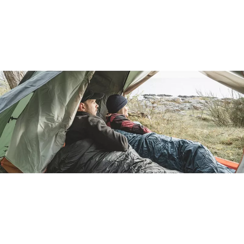 Kupolveida/iglu telts Easy Camp Rondane 3 — 3 personām, poliestera ārējā pārsega, alumīnija stieņi, tumši zaļa