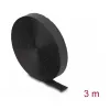 DeLOCK līplentes lente 3 m x 20 mm melna neilons