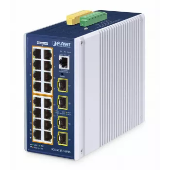 Vadāms L3 gigabitu Ethernet komutators PLANET IGS-6325-16P4S ar 16 PoE portiem