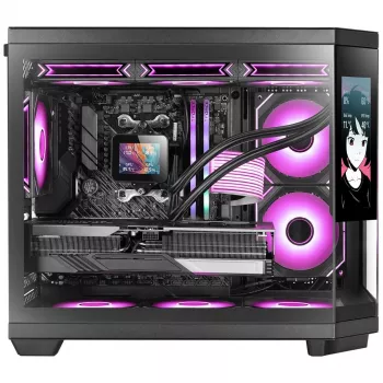 Mars Gaming MC3TCORELCDM datora korpuss Mini Tower melns