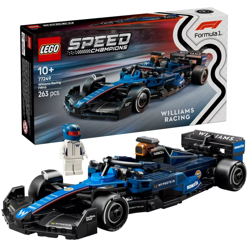 LEGO SPEED CHAMPIONS 77249 Williams Racing FW46 F1 sacīkšu auto
